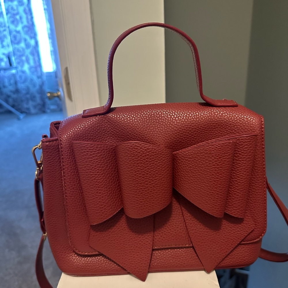 Chic Red Bow Mini Bag